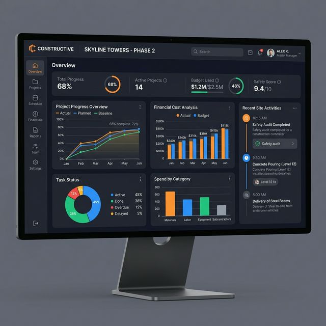 LBEng Construction Management Dashboard